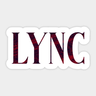 Lync - Simple Typography Style Sticker